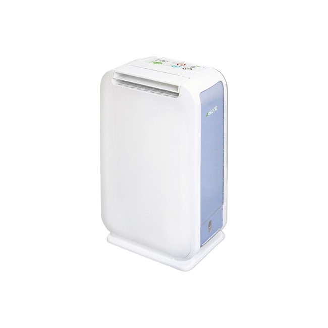Refurbished Ecoair DD122 Mini 6 Litre Slimline Desiccant Dehumidifier with Laundry Mode Humidistat and Antibacterial Filter