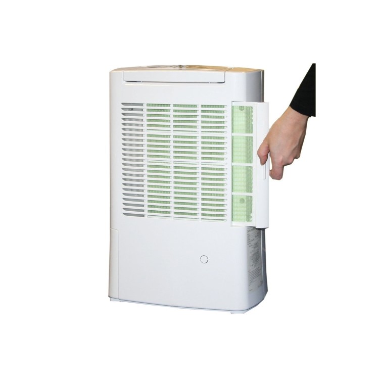 GRADE A1 - ECOAIR DD128 8L Desiccant Dehumidifier with Ioniser up to 5 bed house and 2 year warranty
