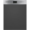 Smeg 13 Place Settings Semi Integrated Dishwasher - Stainless steel