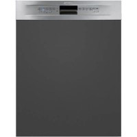Refurbished Smeg DD13E2 13 Place Semi-Integrated Dishwasher Stainless Steel Control Panel