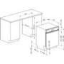 Refurbished Smeg DD13E2 13 Place Semi-Integrated Dishwasher Stainless Steel Control Panel
