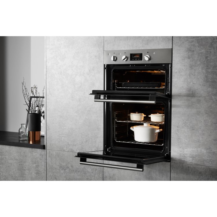 Hotpoint Built-In Electric Double Oven - Stainless Steel