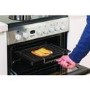 Indesit DD60C2CX 60cm Double Oven Electric Cooker With Ceramic Hob - Stainless Steel