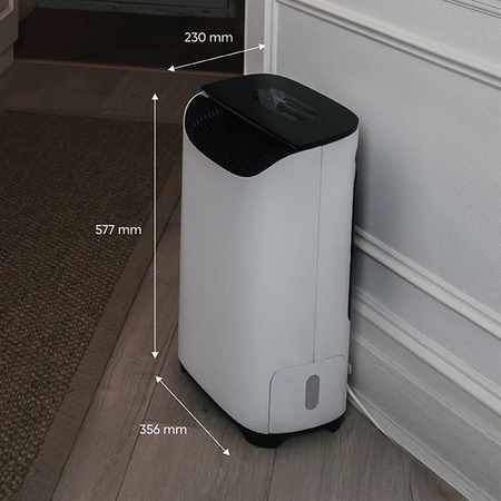 Meaco DD8LPRO 8L Desiccant Dehumidifier with Dust Filter Laundry Drying Mode WiFi App Control Quiet Operation