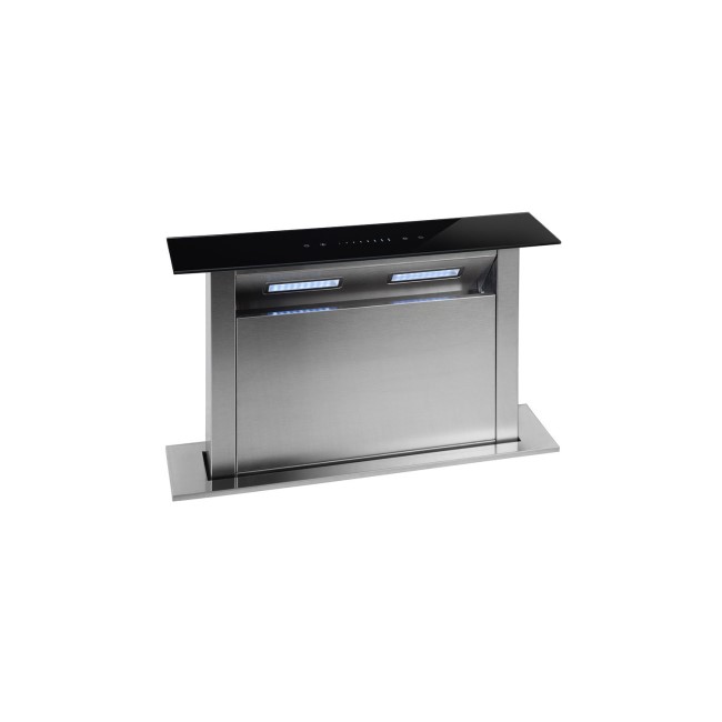 Montpellier DDCH60 Touch Control 60cm Wide Downdraft Extractor - Black Glass