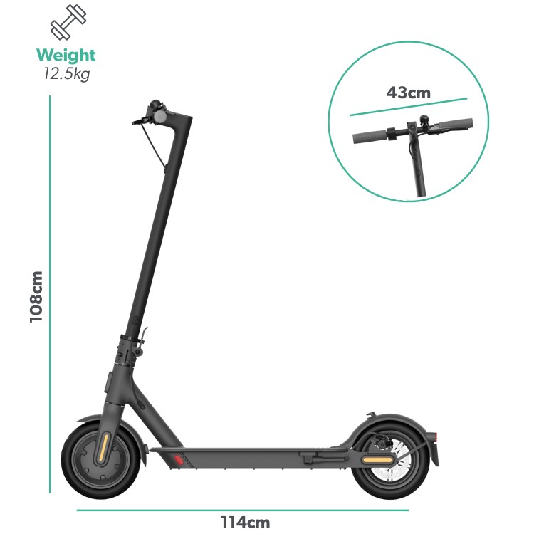 GRADE A3 - Xiaomi Mi 1S Electric Scooter - Black