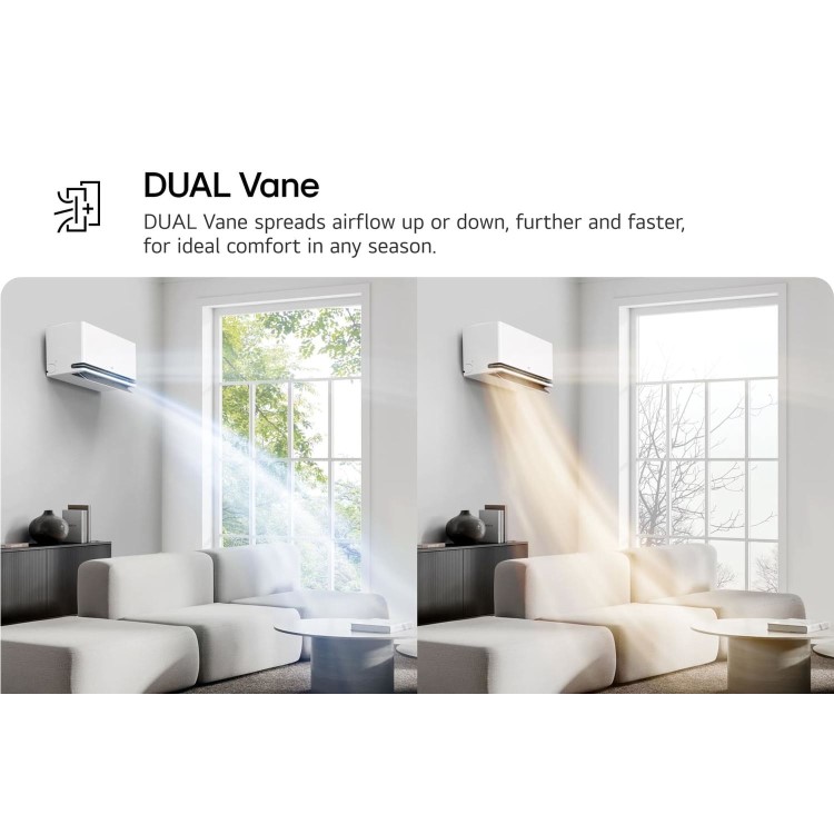 LG AI Deluxe Pro A+++ 12000 BTU AI powered Smart Wall-Mounted Split Air Conditioner with Heat Pump