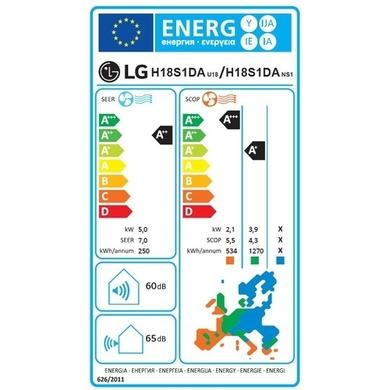 LG AI Deluxe Pro A+++ 18000 BTU AI powered Smart Wall-Mounted Split Air Conditioner with Heat Pump