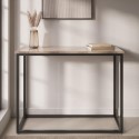 DEM004T Beige Travertine Effect Console Table - Demi