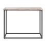 Beige Travertine Effect Console Table - Demi