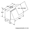 Bosch Series 2 60cm Integrated Cooker Hood - Silver