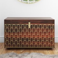Dejan Dark Wood with Gold Inlay Trunk