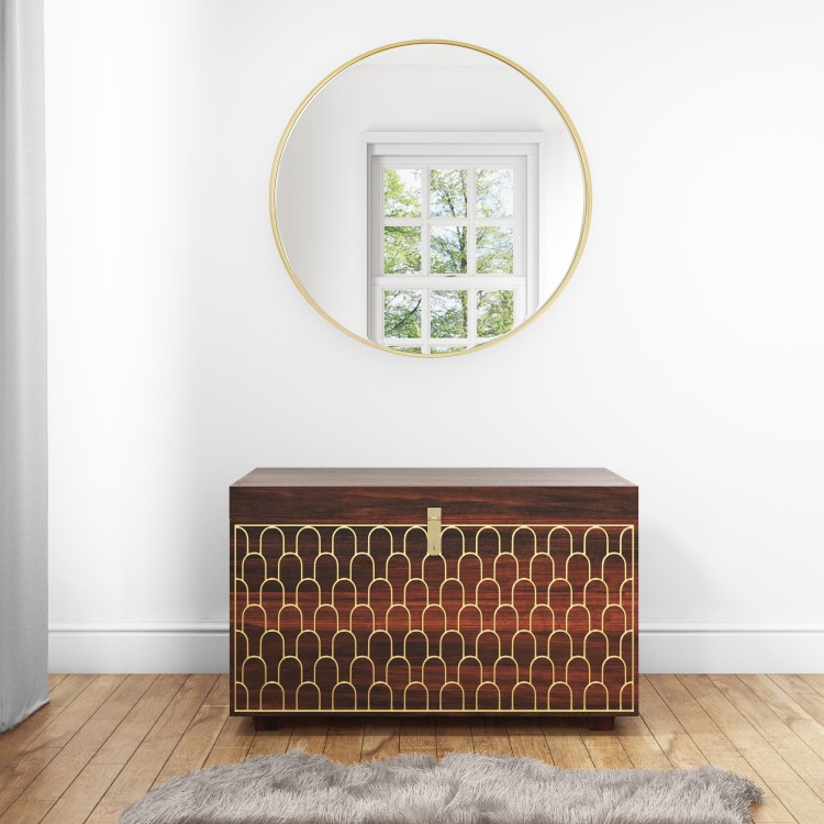 Dejan Dark Wood with Gold Inlay Trunk