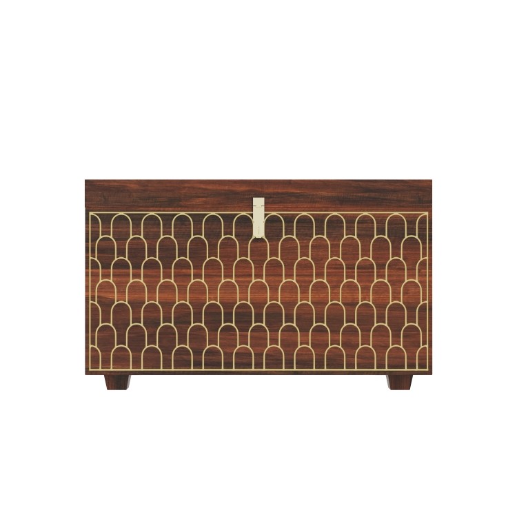Dejan Dark Wood with Gold Inlay Trunk