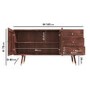 Large Solid Mango Wood Sideboard with Drawers - Dejan