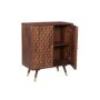 Small Sideboard in Solid Mango Wood with Gold Inlay - Dejan