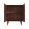 Small Sideboard in Solid Mango Wood with Gold Inlay - Dejan