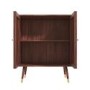 Small Sideboard in Solid Mango Wood with Gold Inlay - Dejan