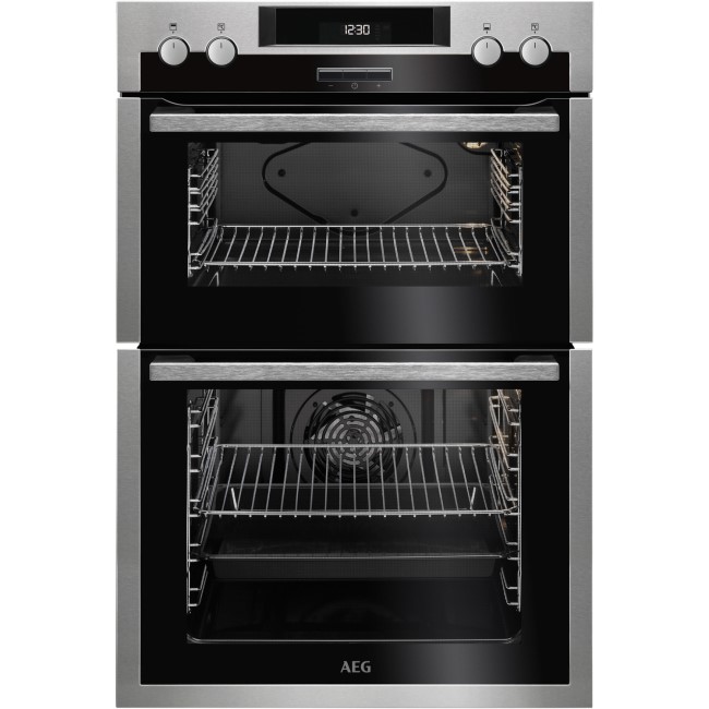 AEG DES431010M Multifunction Electric Built In Double Oven - Stainless Steel