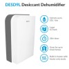 Refurbished electriq 10L Fast Dry Desiccant Dehumidifier and Heater with HEPA Air Purifier for 2-6 bed homes
