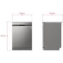 LG TrueSteam Freestanding Dishwasher - Silver