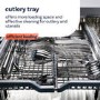 LG Freestanding Dishwasher - QuadWash™, C-Rated - Silver