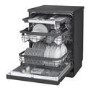 LG TrueSteam QuadWash Freestanding Dishwasher - Smart Wi-Fi, B-Rated, Matte Black