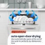 LG TrueSteam QuadWash Freestanding Dishwasher - Smart Wi-Fi, B-Rated, Matte Black