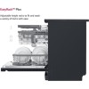 LG TrueSteam 14 Place Settings Freestanding Dishwasher - Black