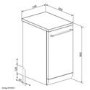 Smeg DF4SS-1 10 Place Slimline Freestanding Dishwasher - Stainless Steel