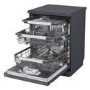 LG TrueSteam Freestanding Dishwasher - Smart Wi-Fi A-Rated - Black