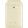 Smeg 50's Retro Style DF6FABCR 13 Place Freestanding Dishwasher - Cream