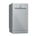DF9E1B10SUK Indesit Freestanding Slimline Dishwasher - Quick Wash - Silver