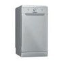 Indesit Freestanding Slimline Dishwasher - Quick Wash - Silver