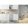 Indesit Freestanding Slimline Dishwasher - Quick Wash - Silver