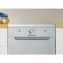 Indesit Freestanding Slimline Dishwasher - Quick Wash - Silver