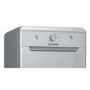 Indesit Freestanding Slimline Dishwasher - Quick Wash - Silver