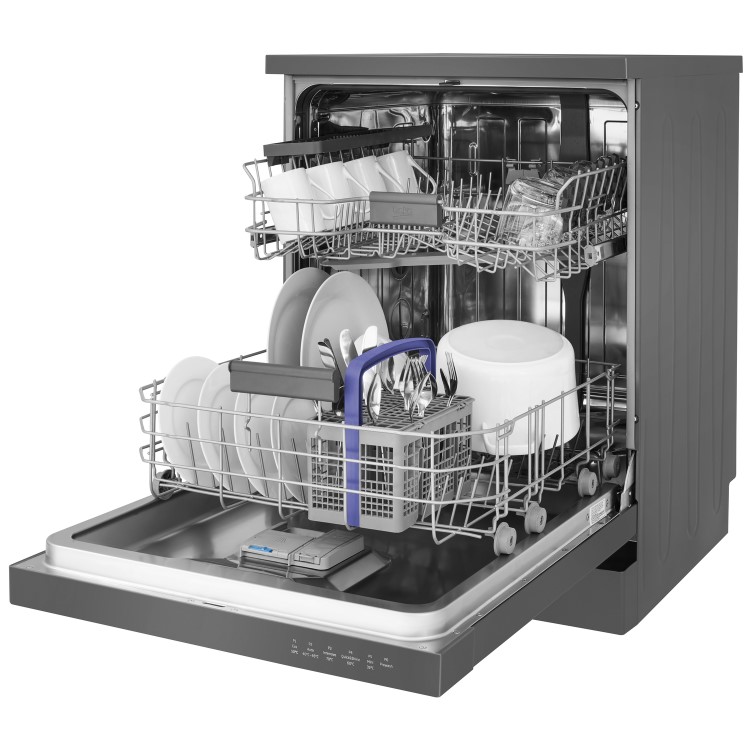 Beko DFN16420G Freestanding 60cm Dishwasher With Fast Function - Graphite