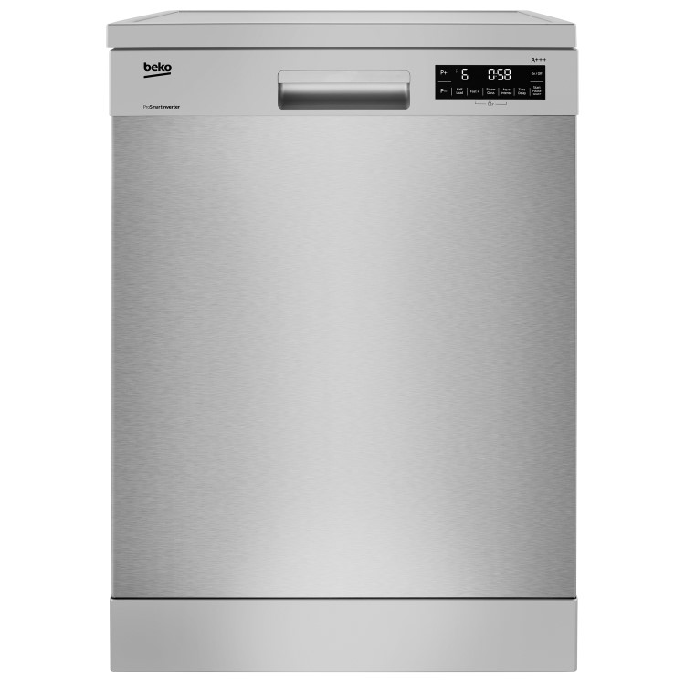 Beko DFN39530X 15 Place Freestanding Dishwasher With Cutlery Tray - Stainless Steel Look