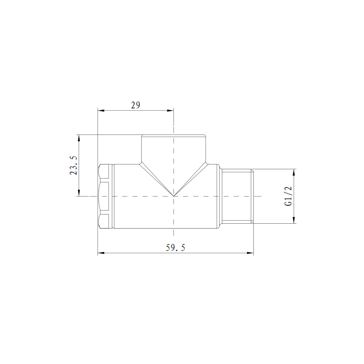 Elego Dual Fuel T Piece White