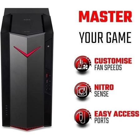 Refurbished Acer Nitro 50 N50-620 Core i5-11400F 8GB 1TB SSD GTX