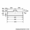 Bosch DHL555BLGB Series 4 53cm Canopy Cooker Hood - Silver
