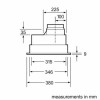 Bosch DHL555BLGB Series 4 53cm Canopy Cooker Hood - Silver