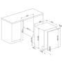 Smeg DI13TF3 Fully Integrated Dishwasher With 13 Place Settings And FlexiDuo Baskets