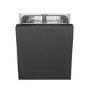Smeg Integrated Dishwasher - Self-Cleaning D-Rated Black control panel