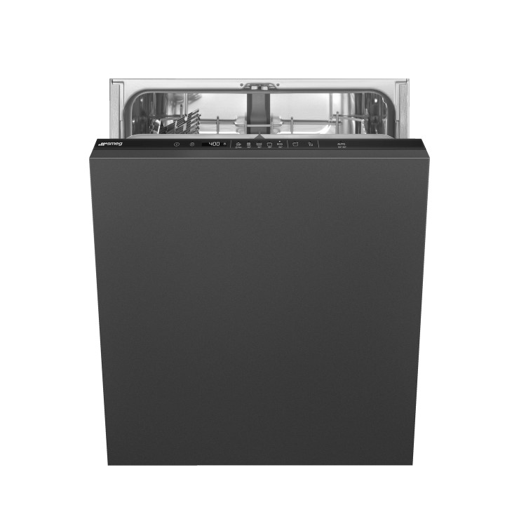 Smeg Integrated Dishwasher - Self-Cleaning D-Rated Black control panel