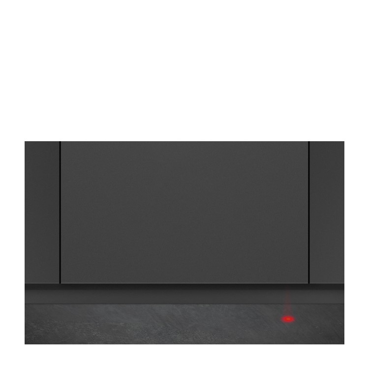 Smeg Maxi Height Integrated Dishwasher - B-Rated, Silver control panel