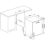Smeg Maxi Height Integrated Dishwasher - B-Rated, Silver control panel