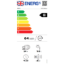 Smeg Maxi Height Integrated Dishwasher - B-Rated, Silver control panel