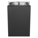 DI4522D Smeg Integrated Dishwasher - Self-Cleaning D-Rated Black Control Panel